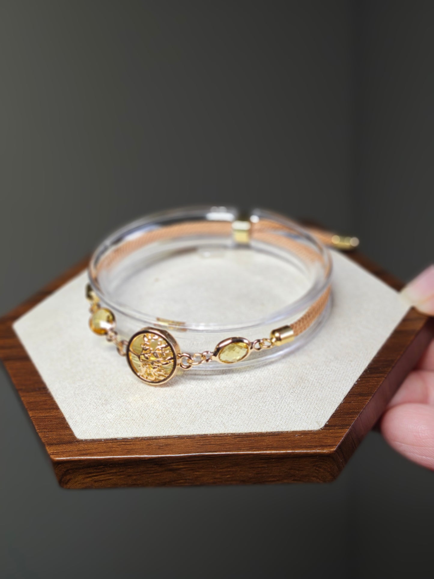 Amber Tree of Life Bracelet