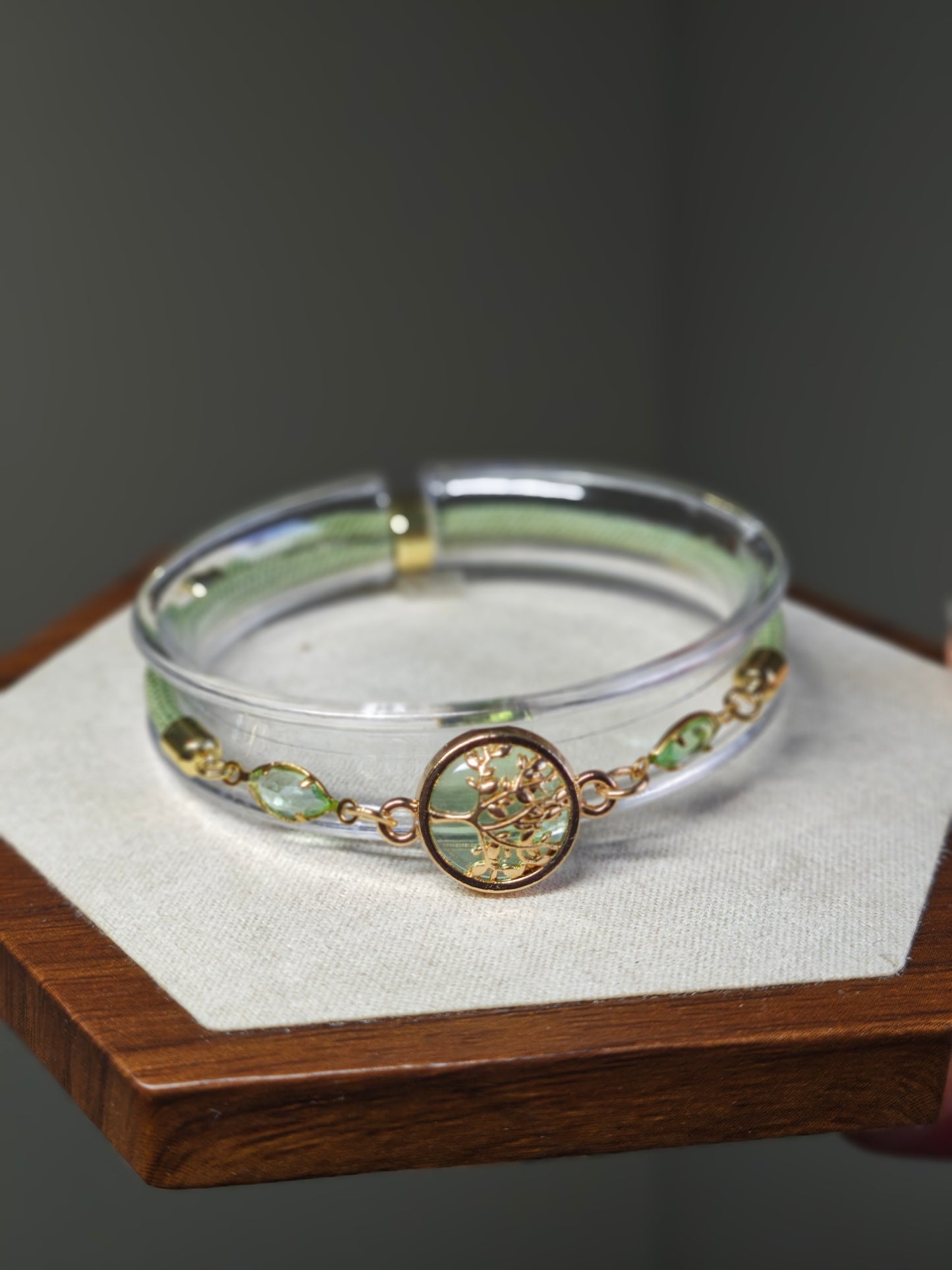 Green Tree of Life Bracelet