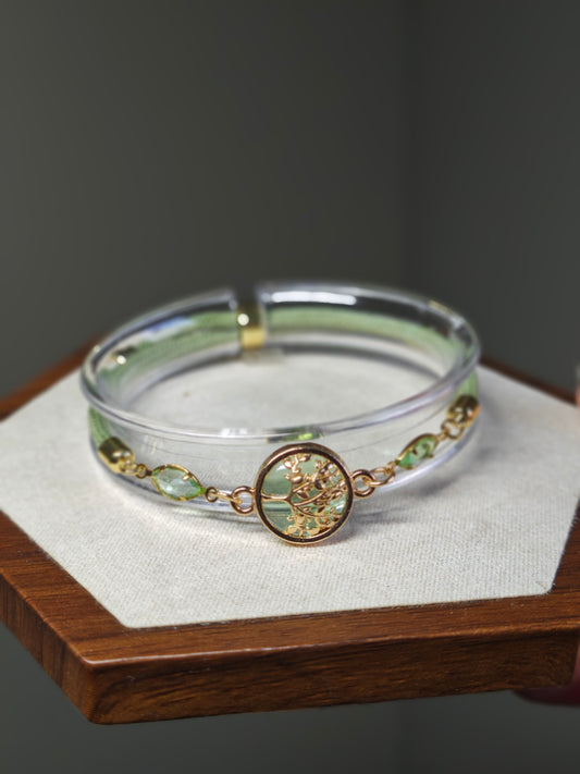 Green Tree of Life Bracelet