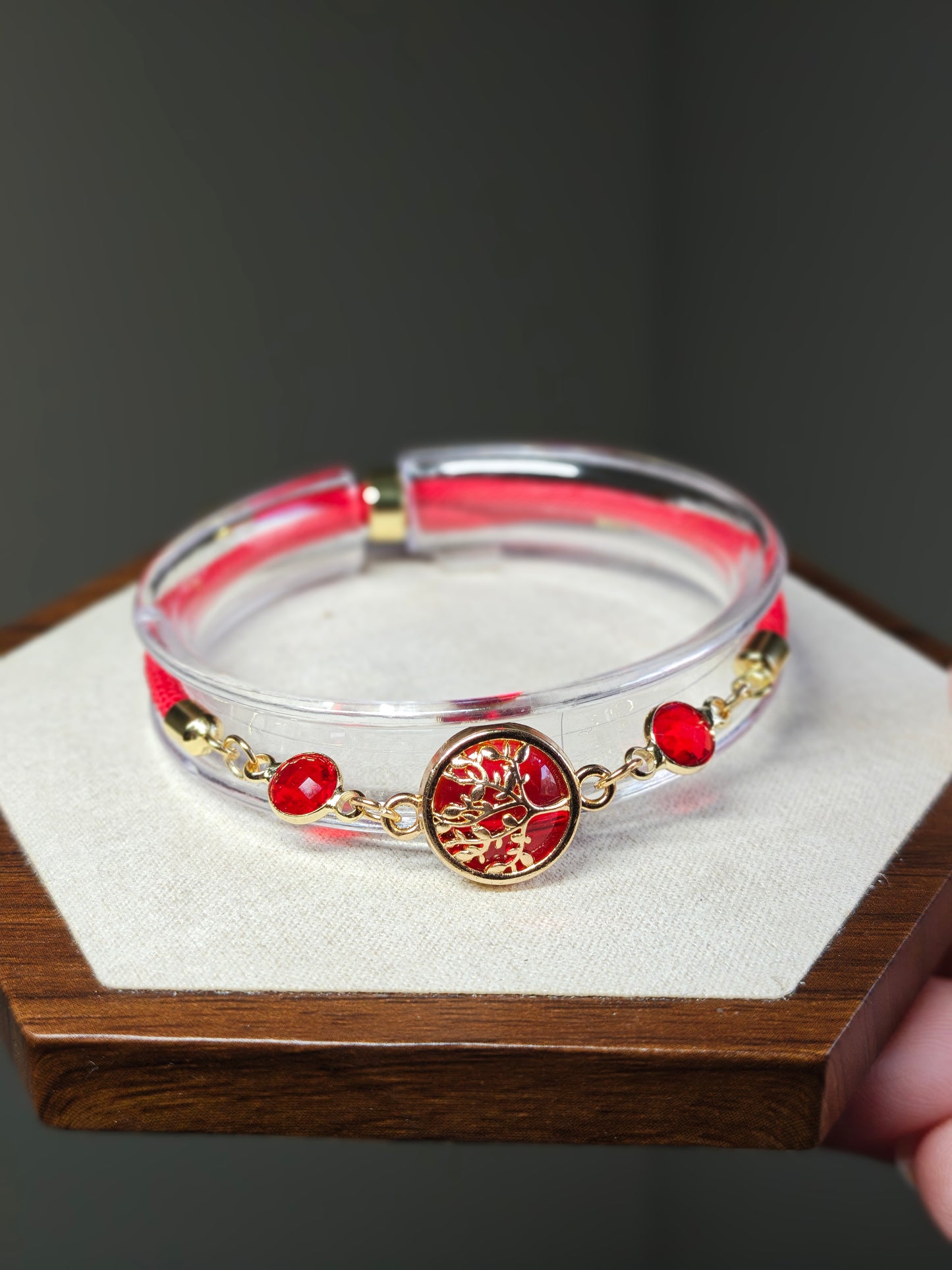 Red Tree of Life Bracelet