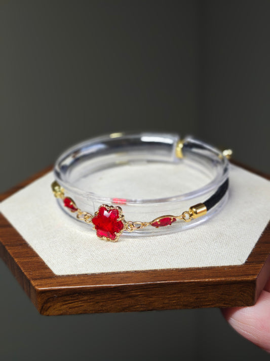 Red, Gold, and Black Bracelet